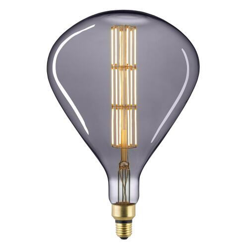 LED-Filament Lampe Giant Tear titan lila E27 8W 36,5cm Ø24,5cm dimmbar
