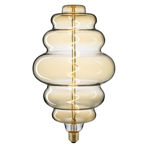 LED-Filament Lampe Giant Nest gold braun E27 6W 33,5cm Ø20cm dimmbar