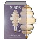 LED-Filament Lampe Giant Nest gold braun E27 6W 33,5cm Ø20cm dimmbar