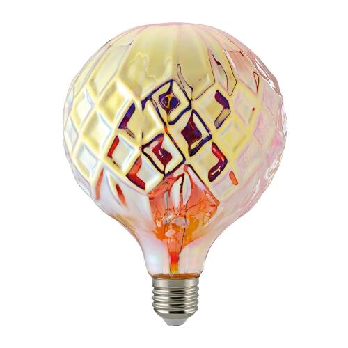 Oriental Globelampe Tanis 4W dimmbar Glas strukturiert Ø125mm
