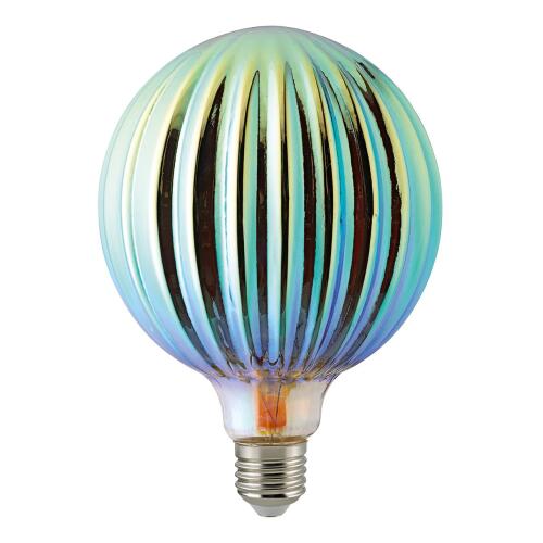 dekorative LED Oriental Globelampe G125 Theben Glas strukturiert 4W dimmbar