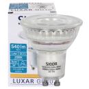 GU10 LED Reflektor Lampe Luxar Glas 36° 7,4W 3000K warmweiß dimmbar