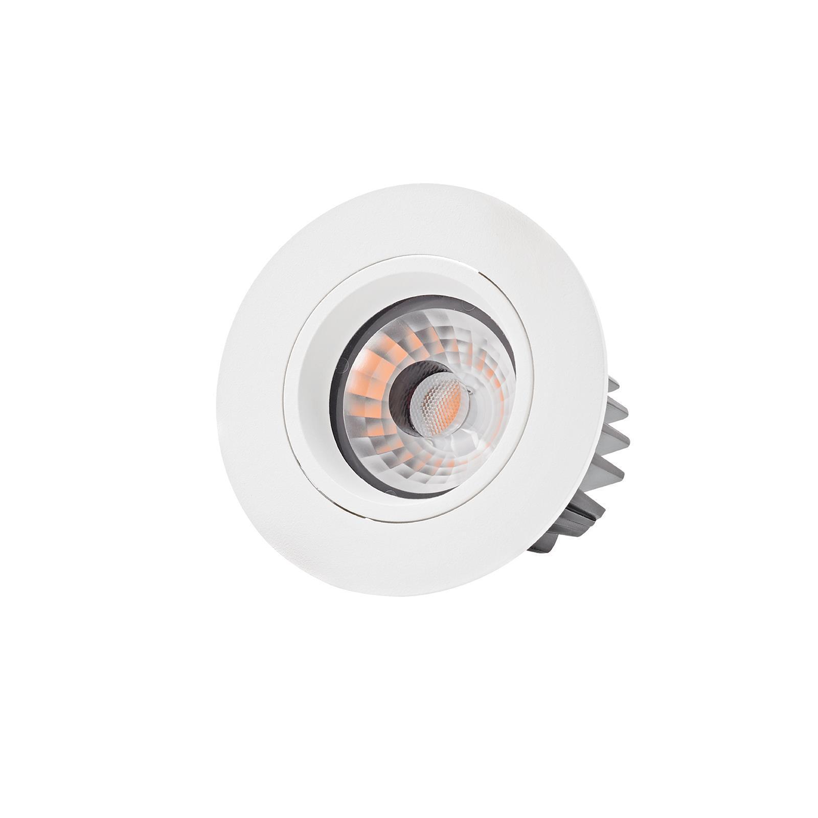 LED Einbaustrahler Argent weiß rund 9W 2700K warmweiß 36° 230V dimmbar  CRI>93 - Lampen & Leuchten Onlineshop