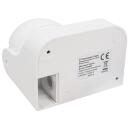 HF / Mikrowellen-Bewegungsmelder LX-752 180° 230V / 1.200W weiß LED geeignet