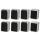 Feuchtraum Set Taff Starter 8-teilig grau IP44 2x Wechselschalter, 6 Steckdosen mit Klappdeckel