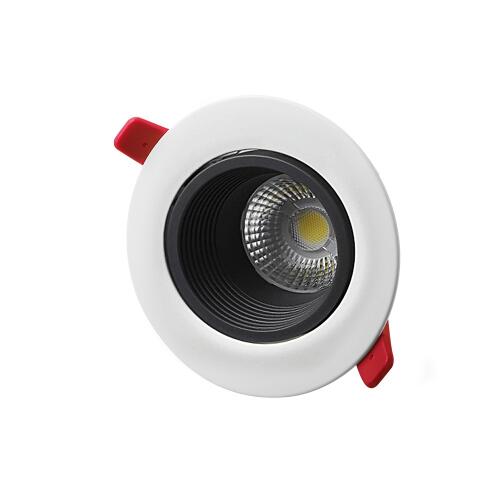 DOTLUX LED-Downlight CIRCLEcomfort 2700K 6,5W blendfrei CRI>92 schwarz weiß