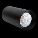 DOTLUX LED-Leuchte SLIMvario Ø80x160mm 18W 3000K schwarz Deckenspot rund