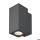 Enola Square S single LED Wandleuchte anthrazit CCT 3000/4000K Lichtfarbe einstellbar IP65