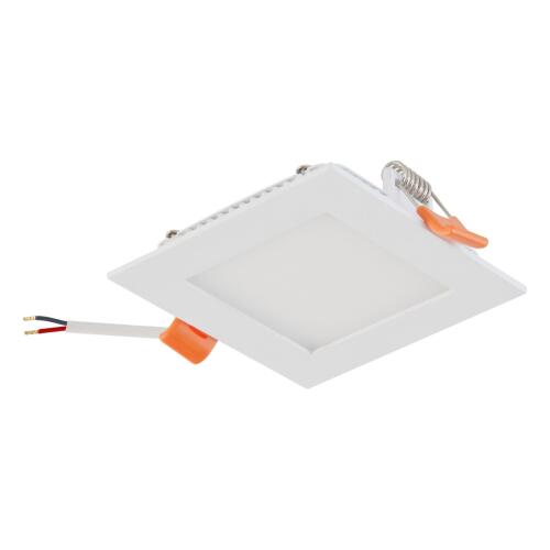 LED Einbaupanel weiß quadratisch dimmbar IP20 8,5cm 5W 3000K warmweiß
