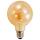 LED Filament Globelampe McShine Retro E27, 4W, 280lm, warmweiß, goldenes Glas