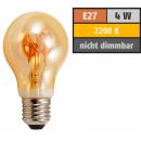 LED Filament Glühlampe McShine Retro E27, 4W, 280lm, warmweiß, goldenes Glas