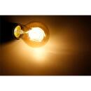 LED Filament Glühlampe McShine Retro E27, 6W, 420lm, warmweiß, goldenes Glas