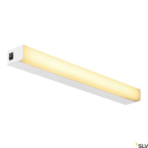 Sight LED Wand- und Deckenleuchte mit Schalter 60 cm weiß