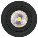LED-Einbauleuchte, SLC ONE 360°, LED/8W, 640 lm, 3000K schwarz rund