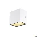 Sitra Cube LED Wandleuchte weiß Up/Down IP44 eckig