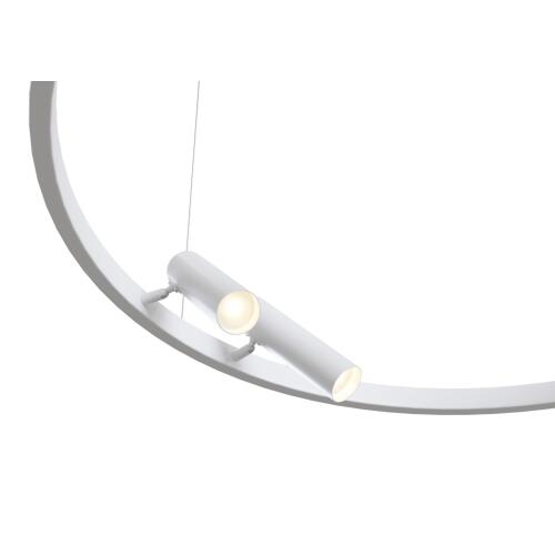 flexible LED Pendelleuchte Satellite Metall weiß Ø98 cm