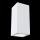 Conik weiße Deckenleuchte aus Gips eckig 7x7 cm 17 cm Höhe GU10