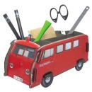 VW T1 Bus als Stiftebox in rot Feuerwehr