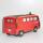 VW T1 Bus als Stiftebox in rot Feuerwehr