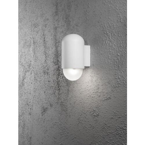 Konstsmide LED Wandleuchte Sassari weiß 4W warmweiß Glasschirm opal 7525-250