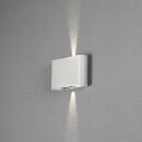 Konstsmide Chieri Wandleuchte weiß 2x6W LED verstellbarer Lichtaustritt Up/Down 7854-250