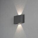Konstsmide Chieri Wandleuchte anthrazit 2x6W LED verstellbarer Lichtaustritt Up/Down 7854-370