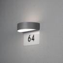 Konstsmide Monza Wandl. 2x4,5W LED anthrazit 7855-370 Hausnummernleuchte