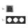 Steckdosen Set McPower Flair Beginner 3S-Style Profi anthrazit + Glasrahmen