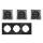 Steckdosen Set McPower Flair Beginner 3S-Style Profi anthrazit + Glasrahmen