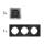 Steckdosen Set McPower Flair Beginner 3S-Style anthrazit + Glasrahmen