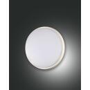 Fabas Luce Olly LED Deckenleuchte weiß rund 18cm 10W IP54 3315-69-102