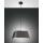 stylische Pendelleuchte Allegra mit hochwertigem Stoffschirm 35x35cm schwarz E27 3561-40-101 Fabas Luce