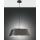 stylische Pendelleuchte Allegra mit hochwertigem Stoffschirm 45x45cm schwarz E27 3561-45-101 Fabas Luce