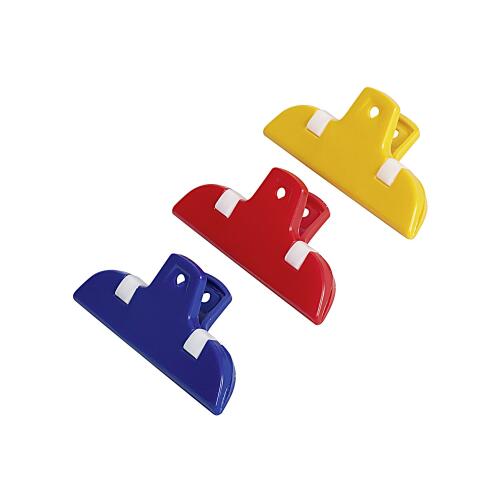 WESTMARK Beutel-Clips Kunststoff 7x3,5x2,3cm farbig sortiert 3Stück