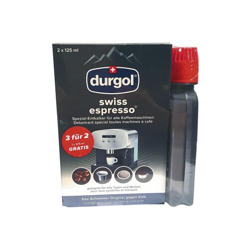 DURGOL Entkalker für Kaffeemaschinen 3 x 125 ml 3er Pack