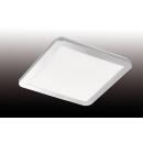 Gotland Deckenleuchte 1x LED 17W Chrom, Acrylglas weiß, 30x30cm