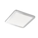 Gotland Deckenleuchte 1x LED 17W Chrom, Acrylglas weiß, 30x30cm