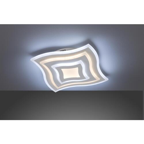 Gorden funktionelle Deckenleuchte LED 38W CCT Tunable White 2700-6500 dimmbar mit Fernbedienung, 43x43x6cm