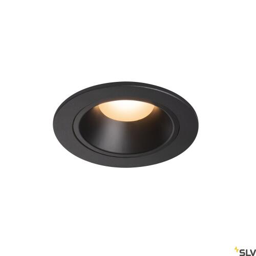 NUMINOS DL S, Indoor LED Deckeneinbauleuchte schwarz/schwarz 2700K 55°