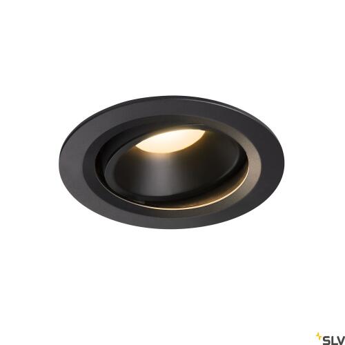 NUMINOS DL L, Indoor LED Deckeneinbauleuchte schwarz/schwarz 3000K 40° kardanisch dreh- und schwenkbar