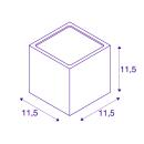 eckige Wandleuchte würfel Sitra Cube IP44 11,5x11,5 cm 2xGX53