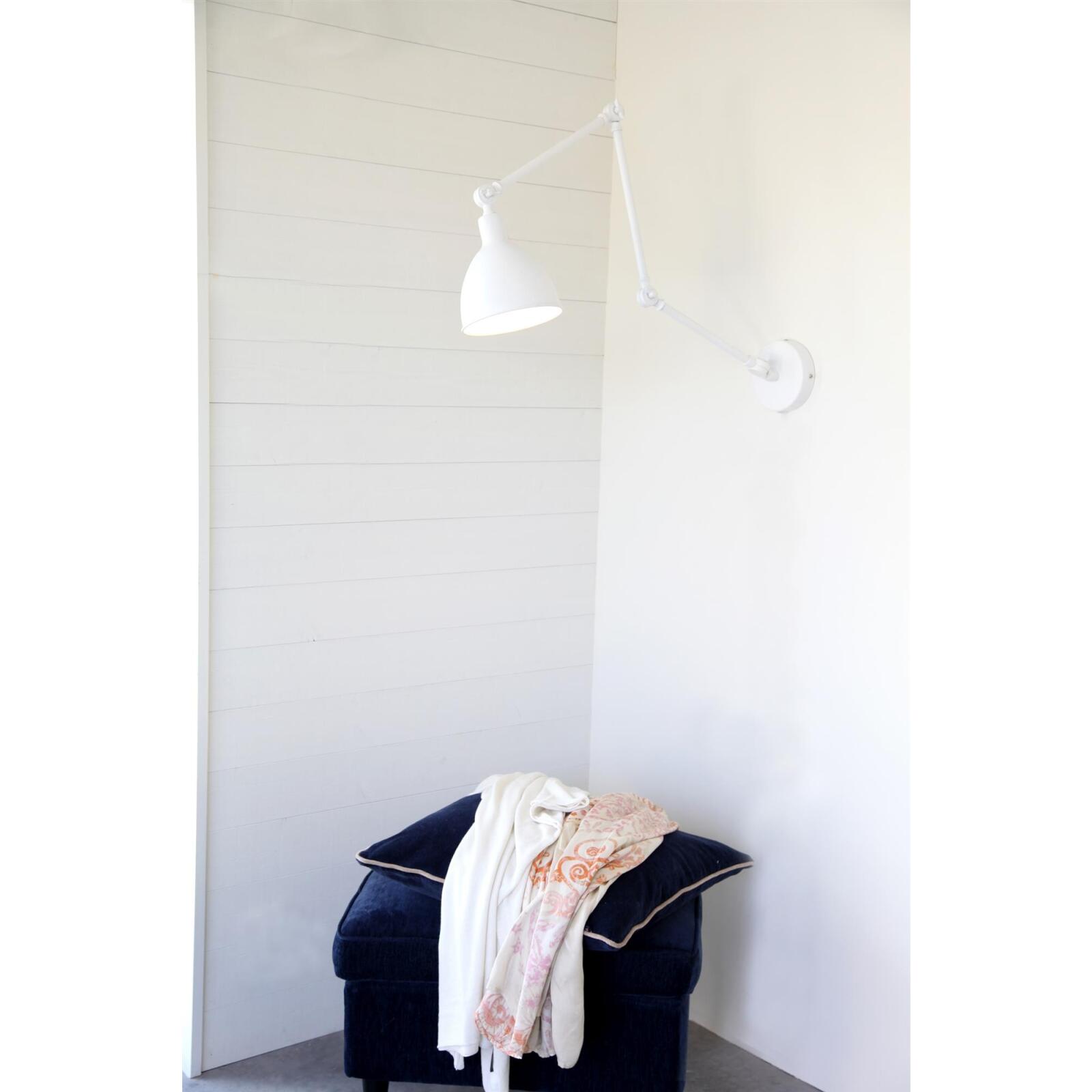 Wandleuchte verstellbare E27 weiß Lampen Länge Onlineshop Leuchten 122cm - mit By Schalter & Rydens Bazar
