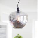 Glasschirm Rydens - & Leuchten Bellissimo Ø28cm Lampen rauchfarbig By Onlineshop Hängeleuchte