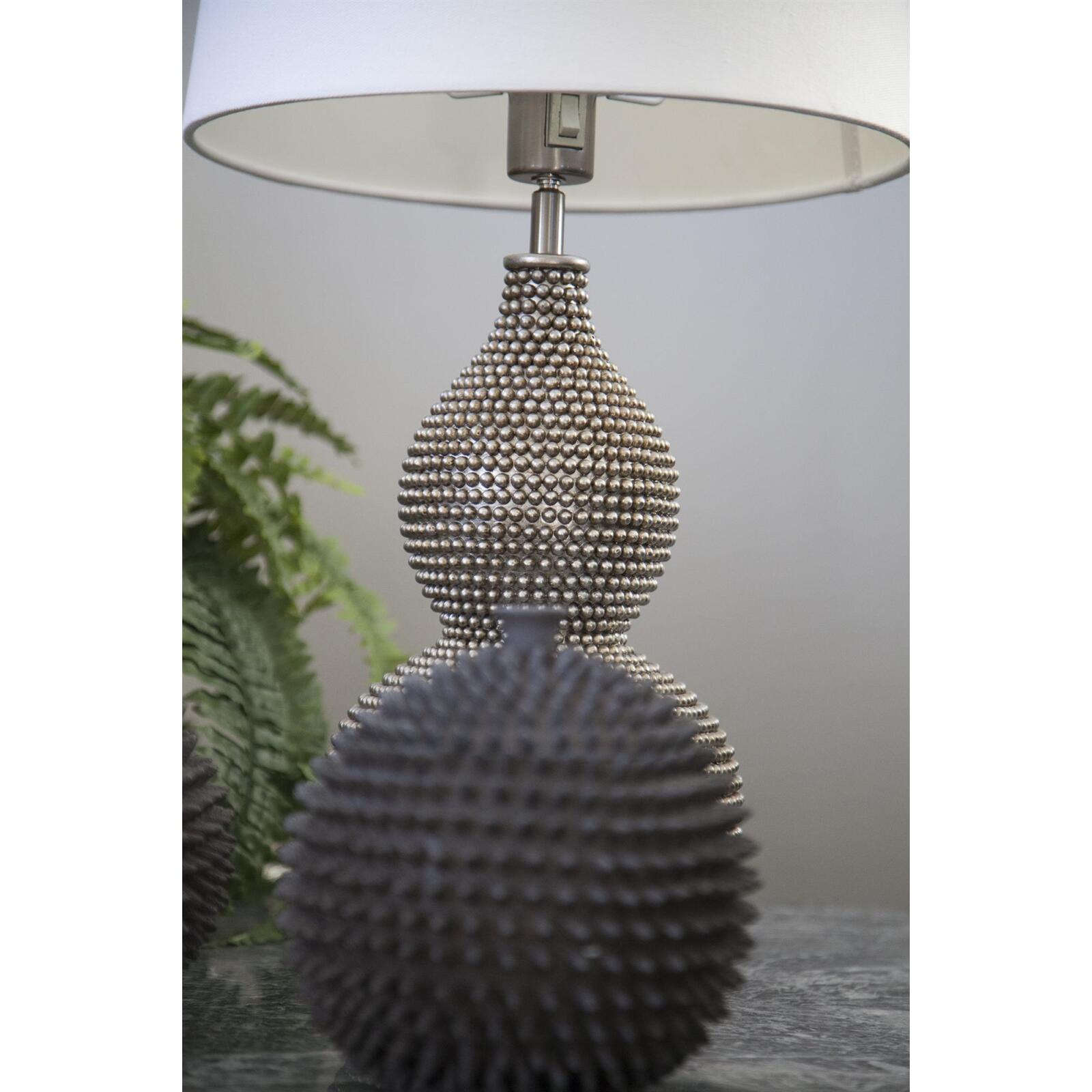 Lampen / H55cm Rydens By Tischleuchte Onlineshop Schirm Leuchten Satin weiss Lofty - &