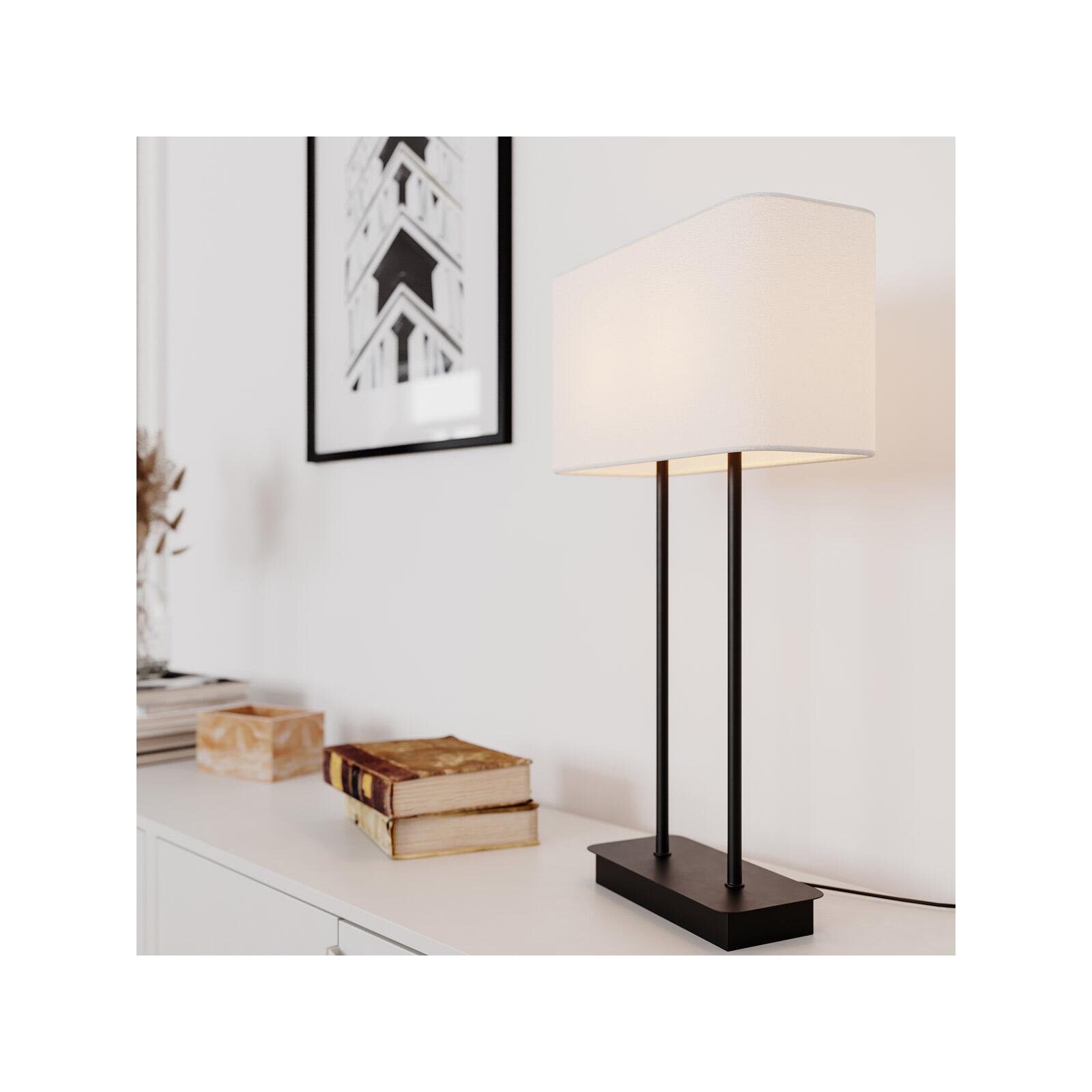 Rydens Textilschirm eckig - Luton H56cm By weiß Onlineshop Tischleuchte Lampen schwarz Leuchten &