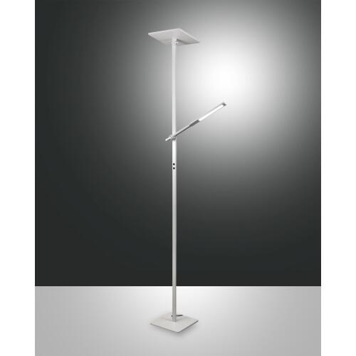 Fabas Luce Ideal, Stehleuchte, LED, 40W+8W, Aluminium, weiß 3550-10-102