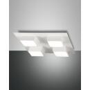 Fabas Luce Lucas, Spot, LED, 4x12W, Metall- und Methacrylat, Weiss 3601-84-102