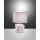 Fabas Luce Adda, Tischleuchte, E14, 1x25W, Metall-, Keramik- und Textilstruktur, weiß/grau 3612-30-102