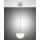 Fabas Luce Apollo, Pendelleuchte, E27, 1x40W, Metall und geblasenes Glas, weiß 3623-41-102