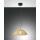 Fabas Luce Diamond, Pendelleuchte, E27, 1x40W, Metall und zentrifugiertes Glas, schwarz/amber 3635-40-125